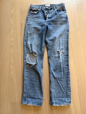 Agolde 90s mid rise loose jeans fit size 26 run large